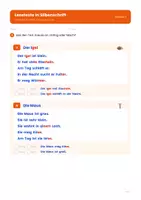 Vorschau - Arbeitsblätter - Erste Lesetexte in Silbenschrift – Zehn kurze Texte für die 1. Klasse (Deutsch) - Seite 2