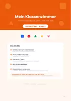 Vorschau - Arbeitsblätter - Mein Klassenzimmer – Grundwortschatz mit Artikeln (DaZ/Deutsch Klasse 1) - Deckblatt