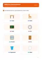 Vorschau - Arbeitsblätter - Mein Klassenzimmer – Grundwortschatz mit Artikeln (DaZ/Deutsch Klasse 1) - Seite 2