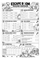 anteprima - Esercizi - Escape Room Matematica - Missione Dinosauri - Pagina 1