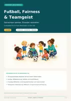 Vorschau - Stundenentwürfe - Fußball, Fairness & Teamgeist in der Kita – 18 Angebote mit Bildkarten für Kinder von 3–6 Jahren - Deckblatt