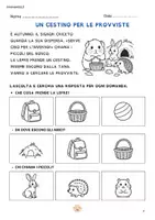 anteprima - Serie di lezioni - Signor Criceto e i piccoli del bosco. Preparativi d’Autunno - Pagina 1