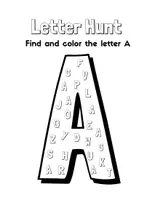 Προεπισκόπηση - Φύλλα εργασίας - Letter Hunt – Find & Colour the Letters A–Z - Εξώφυλλο