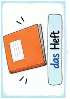 Vorschau - Bildkarten - Schulsachen Bildkarten - DAZ - Tafelmaterial A0 - Seite 2