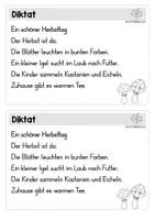 Vorschau - Arbeitsblätter - Diktat zum Herbst - Erarbeitung, Übungen, Schleichdiktat - Seite 2