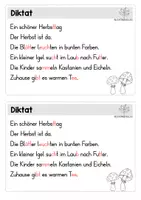Vorschau - Arbeitsblätter - Diktat zum Herbst - Erarbeitung, Übungen, Schleichdiktat - Seite 3