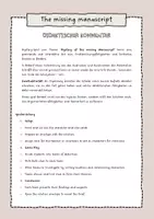 Vorschau - Arbeitsblätter - Mystery in Dartmoor - the missing manuscript - Seite 1