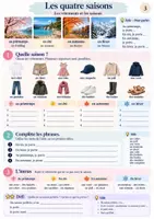 Vorschau - Arbeitsblätter - La météo et les vêtements - differenziert mit Lösungen - Seite 3