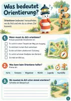 Vorschau - Arbeitsblätter - Kartenkunde & Orientierung | Kompass, Himmelsrichtungen & Karten |Sachunterricht Klasse 3–4 - Seite 3