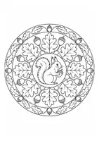 Vorschau - Mal- und Bastelvorlagen - Herbstmandalas Klasse 4 detailreiche Ausmalbilder - Seite 3