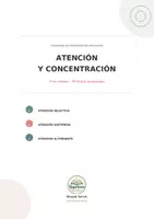 Vista previa - Hojas de trabajo - Atención y concentración: 90 actividades en 3 niveles - Portada
