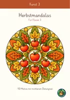 Vorschau - Arbeitsblätter - Herbstmandalas für Klasse 3 Ausmalbilder - Deckblatt