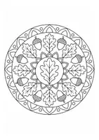 Vorschau - Arbeitsblätter - Herbstmandalas für Klasse 3 Ausmalbilder - Seite 2