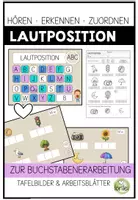 Vorschau - Arbeitsblätter - Lautposition bestimmen – Tafelbilder & Arbeitsblätter zur Buchstabenerarbeitung | 1. Klasse - Deckblatt