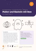 Vorschau - Mal- und Bastelvorlagen - Halloween Basteln und Ausmalbilder – Grundschule - Deckblatt