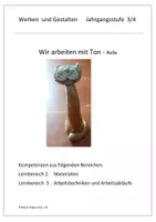 Vorschau - Stundenentwürfe - Ton - Tonarbeit - Katze formen - Deckblatt