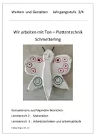 Vorschau - Stundenentwürfe - Ton - Tonarbeit-Plattentechnik- Schmetterling - Deckblatt