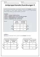 Vorschau - Arbeitsblätter - Lerntheke Antiproportionale Zuordnungen - Seite 3