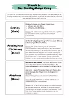 Vorschau - Arbeitsblätter - Der Dreißigjährige Krieg (Folgen der Reformation) - Seite 1