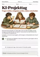 Vorschau - Arbeitsblätter - KI-Projekttag Arbeitsheft Klasse 5–6 - Deckblatt