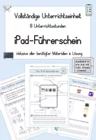 Vorschau - Arbeitsblätter - iPad-Führerschein (für Ipads ohne Home-Button) - Deckblatt