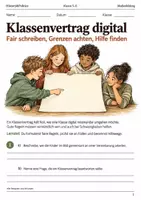 Vorschau - Arbeitsblätter - Klassenvertrag digital Arbeitsheft Klasse 5–6 - Deckblatt