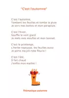 Aperçu - Préparation de séance / Séance complète - Comptines d'automne - Carnet de chansons - Page 1