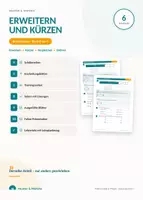 Vorschau - Arbeitsblätter - Brüche kürzen & erweitern, Klasse 6 – AB + editierbare Präsentation mit Lösungen | gleichnamig machen, gemeinsamer Nenner - Deckblatt