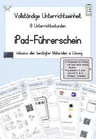 Vorschau - Arbeitsblätter - Komplettpaket iPad-Führerschein (für Ipads mit und ohne Home-Button) - Deckblatt
