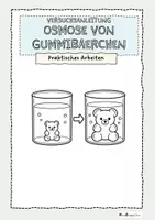 Vorschau - Arbeitsblätter - Osmose Gummibärchen Versuchsanleitung - Deckblatt