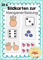 Vorschau - Fördermaterial/Inklusion - Bildkarten zur Mengenerfassung - Zahlenraum bis 6 - Deckblatt