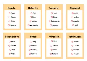 Vorschau - Spiele - Begriffe erklären und raten (passend zum Fach Deutsch) - Seite 2