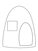 Vorschau - Mal- und Bastelvorlagen - Bastelvorlage Fliegenpilzhaus Kunst Fensterbild Deko - Seite 3