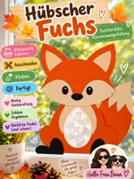 Vorschau - Mal- und Bastelvorlagen - Fuchs Fensterbild Kunst Herbst Klassenraumdeko - Deckblatt