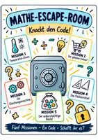 Vorschau - Arbeitsblätter - Codeknacker - Escape Room - Mathe - Vertretung - Wiederholung - Deckblatt