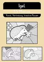 Vorschau - Mal- und Bastelvorlagen - Igel - Pop Art Vorlagen Ausmalbilder (1) - Deckblatt
