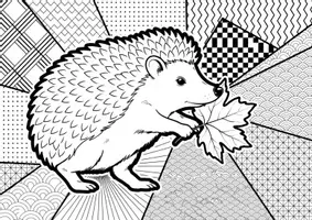 Vorschau - Mal- und Bastelvorlagen - Igel - Pop Art Vorlagen Ausmalbilder (1) - Seite 2