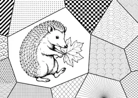 Vorschau - Mal- und Bastelvorlagen - Igel - Pop Art Vorlagen Ausmalbilder (1) - Seite 3