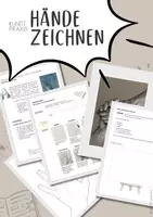 Vorschau - Arbeitsblätter - Hände Zeichnen Licht Schatten Schraffur Dürer Zeichenübung - Deckblatt