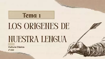 Vista previa - Unidades / Secuencias / Situaciones de Aprendizaje - LOS ORÍGENES DE NUESTRA LENGUA | Presentación + Quiz - página 1
