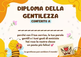 anteprima - Altro tipo di materiale - 🌈 Diploma della Gentilezza - Pagina di copertina