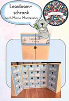 Vorschau - Arbeitsblätter - Lesedosenschrank nach Maria Montessori - Deckblatt