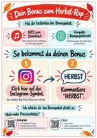 Vorschau - Bildkarten - Herbstlied mit Bewegung – Herbst-Rap als Bewegungspause für die Grundschule | Hörversion & Bewegungskarten | Klasse 1–4 | Freebie - Seite 3