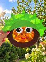 Vorschau - Mal- und Bastelvorlagen - Bastelvorlage Kastanie Herbst Fensterbild Deko Kunst - Seite 1