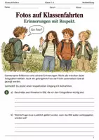 Vorschau - Arbeitsblätter - Fotos auf Klassenfahrten Arbeitsheft Klasse 5–6 - Deckblatt