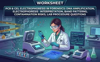 Voorbeeld - PCR & Gel Electrophoresis in Forensics - Voorblad