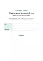 Vorschau - Arbeitsblätter - Argumentation im sachlichen Brief - Behauptung, Begründung, Beispiel: Übungen, Checklisten und Lernkontrolle mit Lösungen Klasse 6 - Seite 1