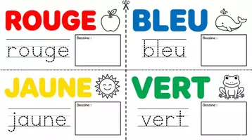 Aperçu - Cartes / Images - Les couleurs – Cahier d’activités - Page 2