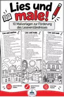 Vorschau - Spiele - Lies und male: Fördung des Leseverständnisses - Deckblatt