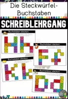 Vorschau - Arbeitsblätter - Die Steckwürfel-Buchstaben - Schreiblehrgang in Druckschrift - Deckblatt